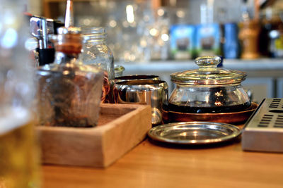 Close-up of drink on table