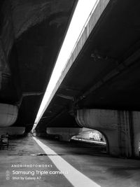 Bridge over road in city