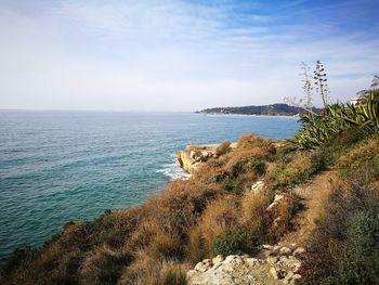 Scenic view of sea against sky