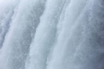 Full frame shot of waterfall