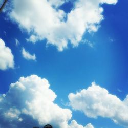 Low angle view of cloudy sky