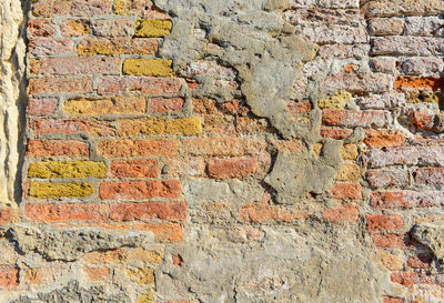 Full frame shot of stone wall