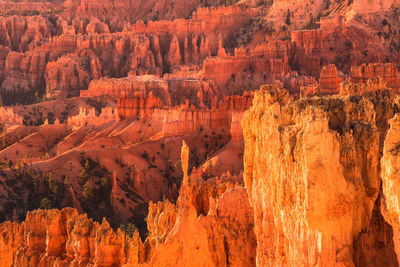 View of rock formations