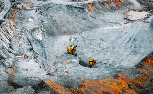 Copper and gold open pit mine