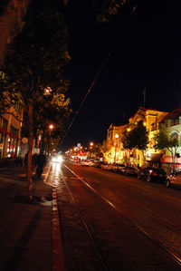 City street at night