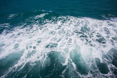 High angle view of sea