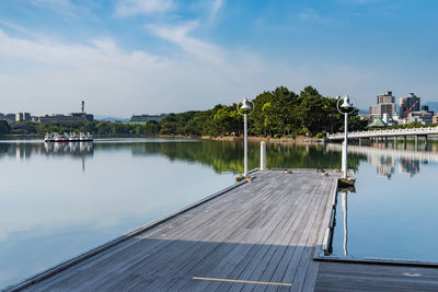 Boat deck in ohori park