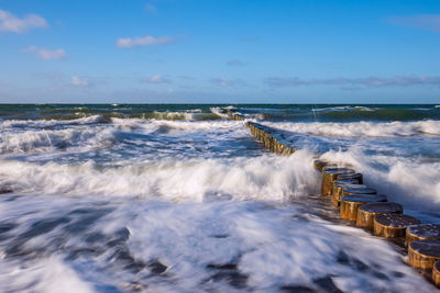 Scenic view of sea against sky