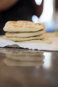 Close-up of cookies on table