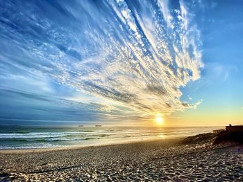 Sunset on blouberg beach