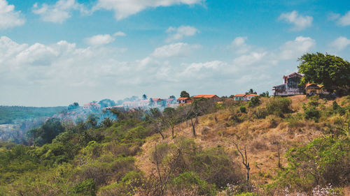 Panoramic view of landscape against sky