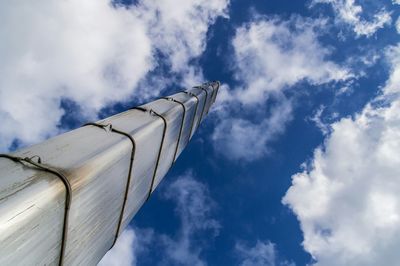 Low angle view of cloudy sky