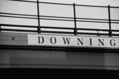 Information sign on wall