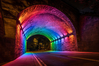 Interior of tunnel