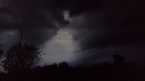 Low angle view of cloudy sky