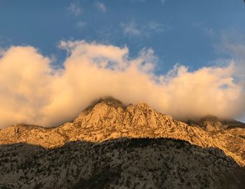 Scenic view of arid landscape against sky