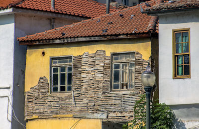 Exterior of residential building