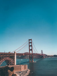 View to the most known bridge - golden gate bridge in san francisco, california 