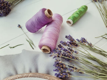 Midsummer lavender harvest - embroidery, journaling, gardening