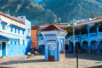 View of buildings in town