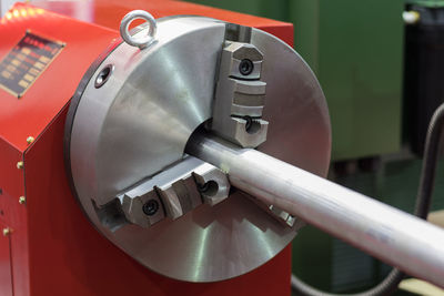 Close-up of machine part