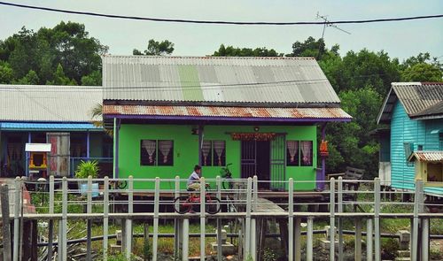Built structure with trees in background