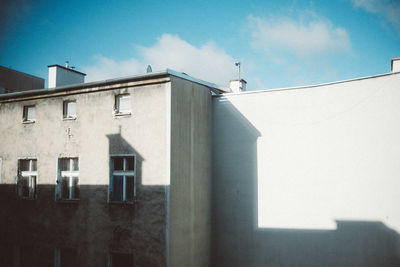 Low angle view of building against sky