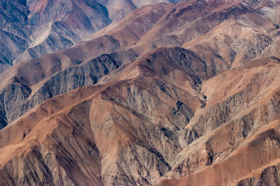 Aerial view of mountain range