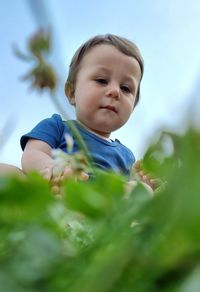 Portrait of cute boy