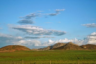 Scenic view of landscape against sky