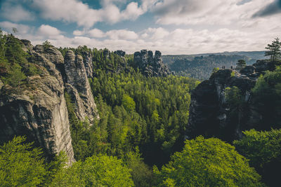 Bastei brücke, elbsandsteingebirge, sächsische schweiz, sachsen.