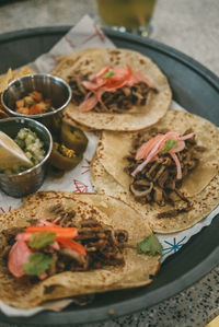 Close-up of food in plate