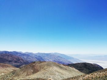 Mountains with sky in background