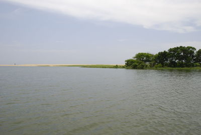 Scenic view of cloudy sky over sea