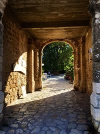 Archway of historical building