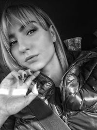 Portrait of young woman