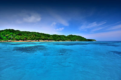 Scenic view of calm sea against sky