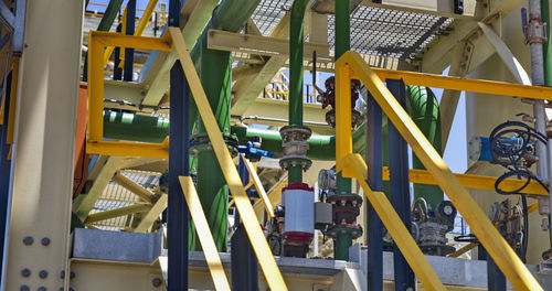 Low angle view of machinery