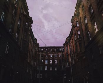 Low angle view of buildings against sky