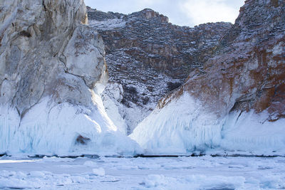Scenic view of snow covered landscape