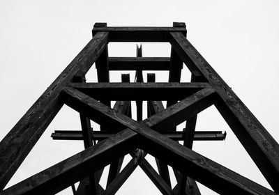 Low angle view of built structure against clear sky