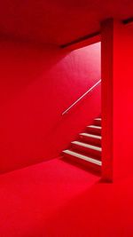 Staircase of red steps