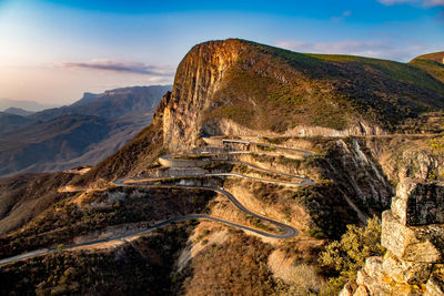 Scenic view of mountain against sky