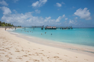 Scenic view of beach