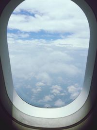 Aerial view of cloudy sky