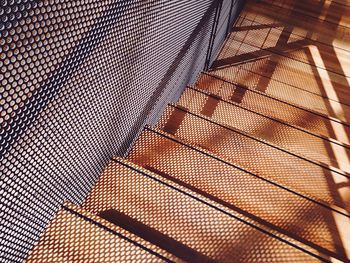 High angle view of empty steps