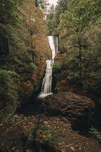 Bridal veil falls in oregon. beautiful waterfall in oregon, located in the columbia river gorge.