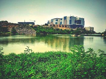 River with buildings in background