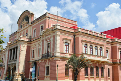 Low angle view of building against sky