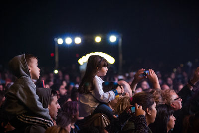 Crowd at music concert